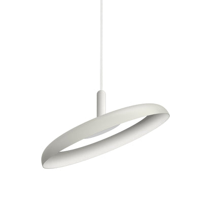 Nivel LED Pendant Light in White/White (Small).