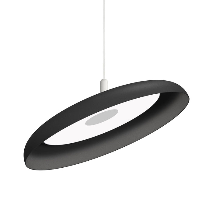 Nivel LED Pendant Light in Black/White (Large).