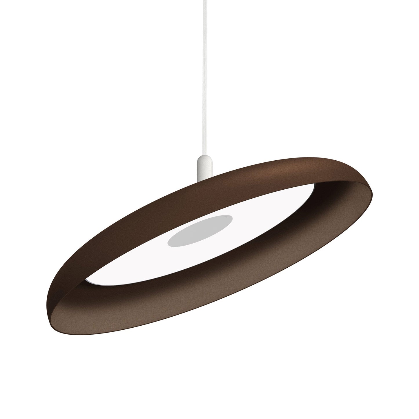 Nivel LED Pendant Light in Espresso/White (Large).