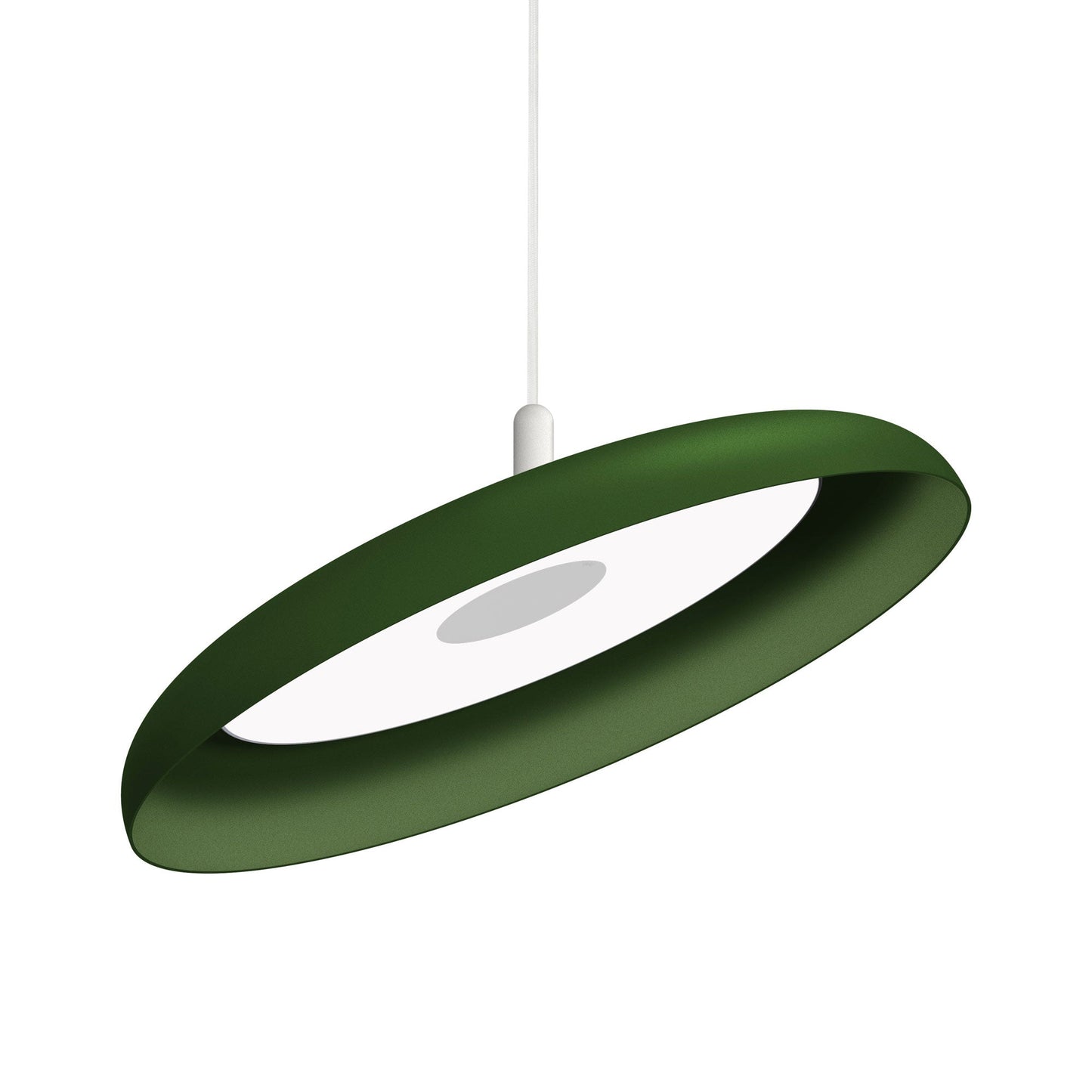 Nivel LED Pendant Light in Forrest/White (Large).