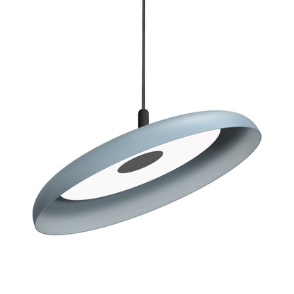 Nivel LED Pendant Light in Slate Blue/Black (Large).