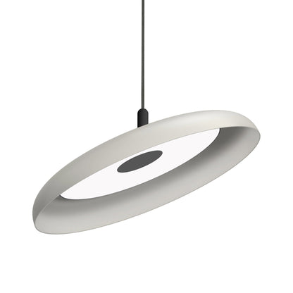 Nivel LED Pendant Light in White/Black (Large).