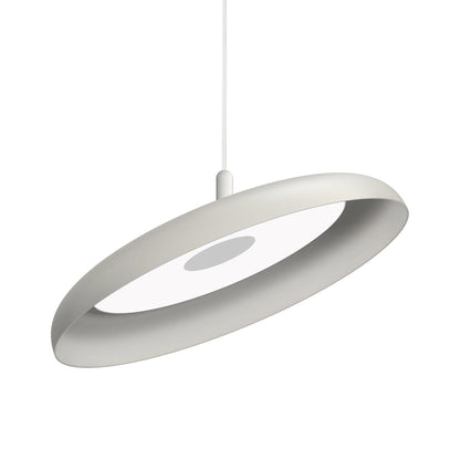 Nivel LED Pendant Light in White/White (Large).