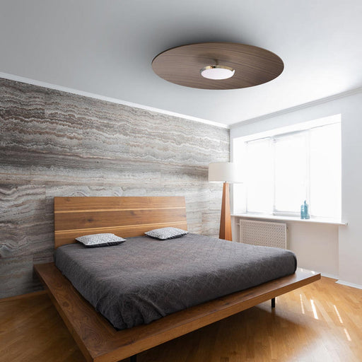 SKY Dome LED Flush Mount Ceiling Light in bedroom.