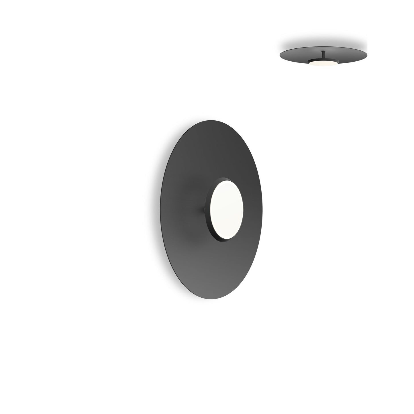 SKY Dome LED Flush Mount Ceiling Light in Matte Black Matte Black (Small).