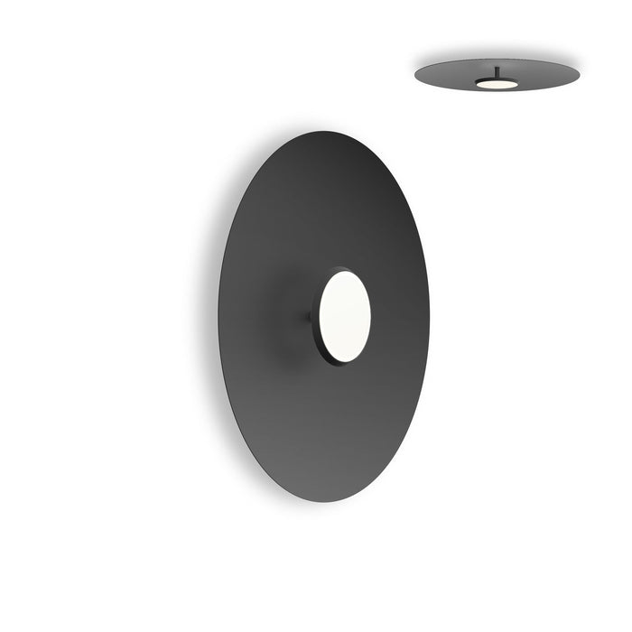 SKY Dome LED Flush Mount Ceiling Light in Matte Black Matte Black (Medium).