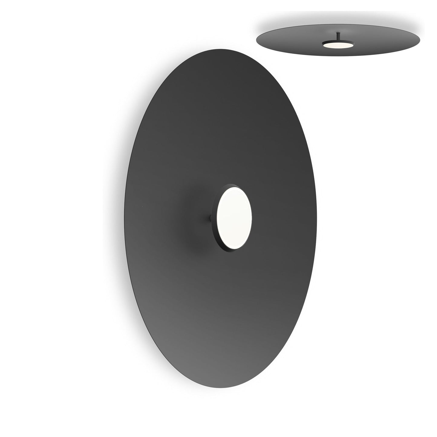 SKY Dome LED Flush Mount Ceiling Light in Matte Black Matte Black (Large).