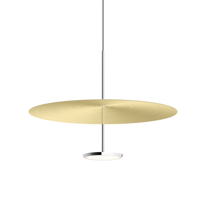 Sky Dome LED Pendant Light in Brushed Brass (Medium).