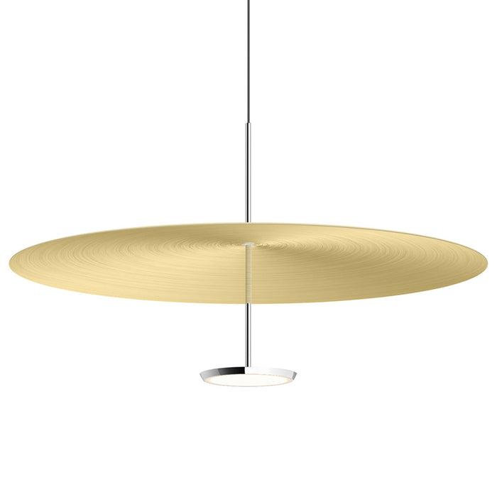 Sky Dome LED Pendant Light in Brushed Brass (Large).