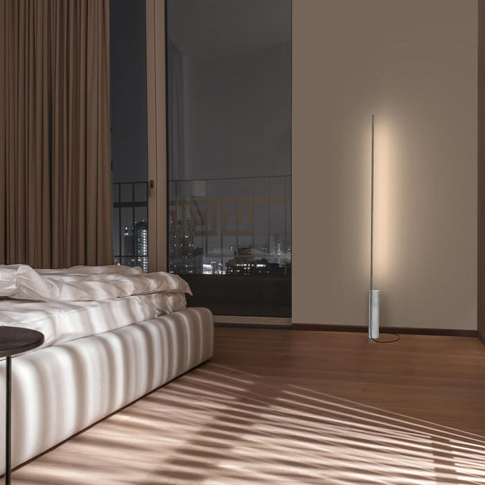 T.O LED Floor Lamp in bedroom.