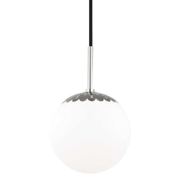 Paige Pendant Light in Polished Nickel (Small).