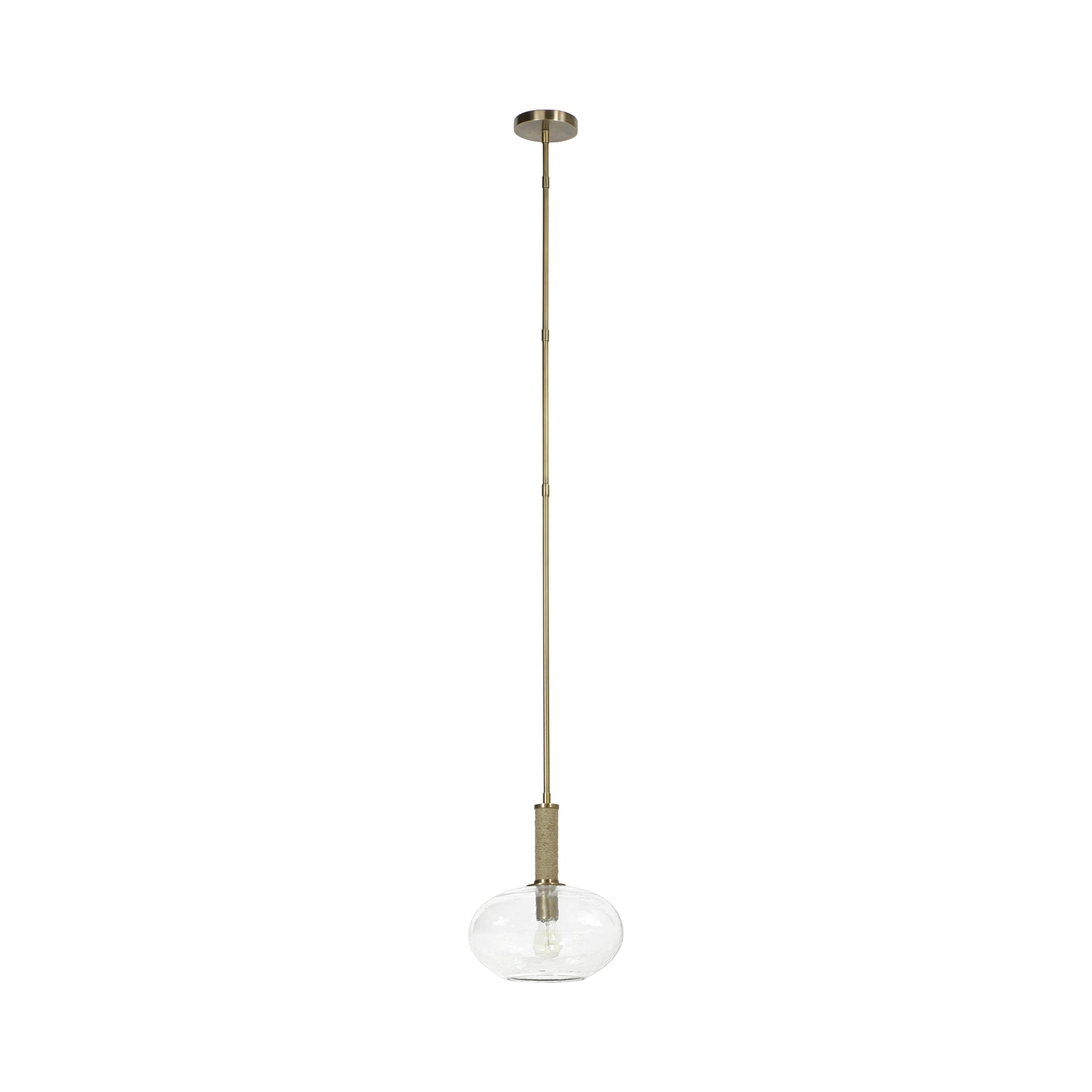 Bronson Pendant Light in Brass (Wide).