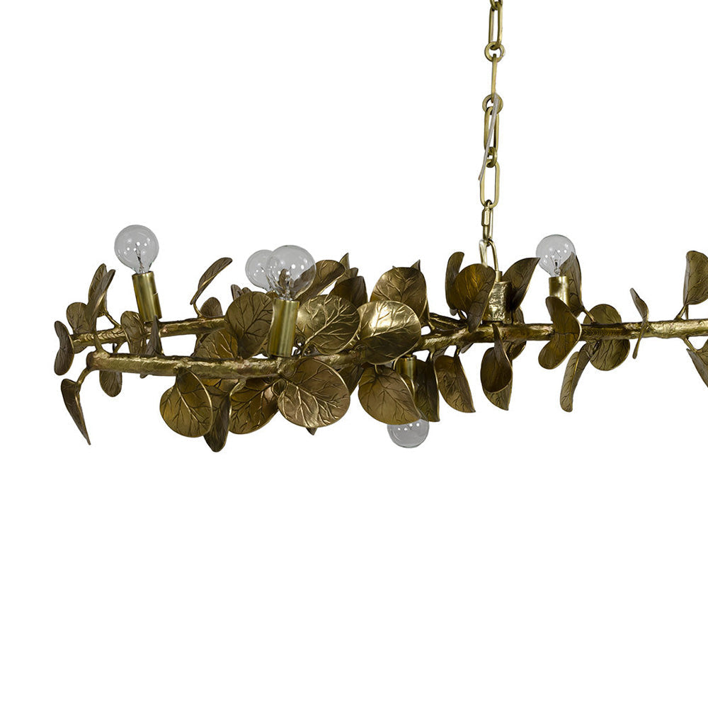 Eucalyptus Chandelier in Detail.