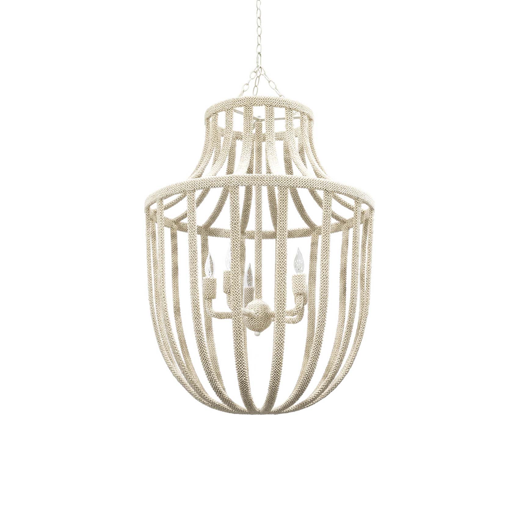 Paloma Chandelier in White.