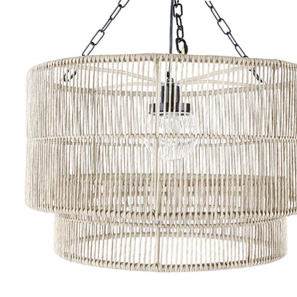 Tanner Outdoor Drum Pendant Light in Detail.