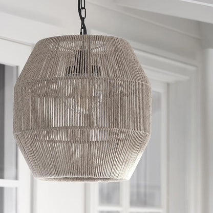 Tanner Outdoor Globe Pendant Light in Detail.
