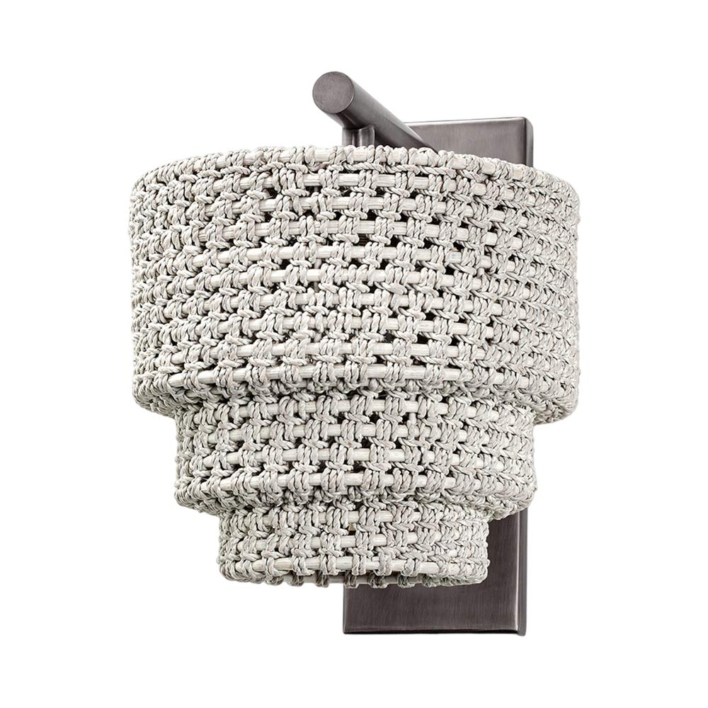 Veranda Wall Light in Whitewash/Bronze.