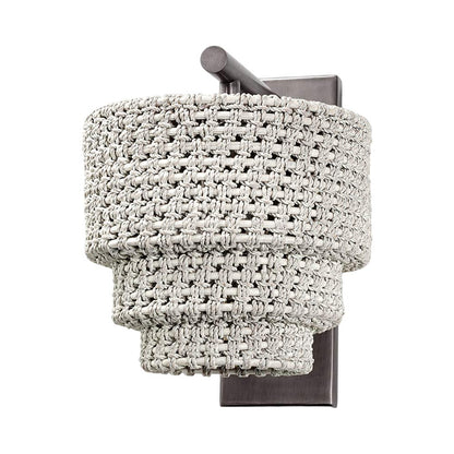 Veranda Wall Light in Whitewash/Bronze.