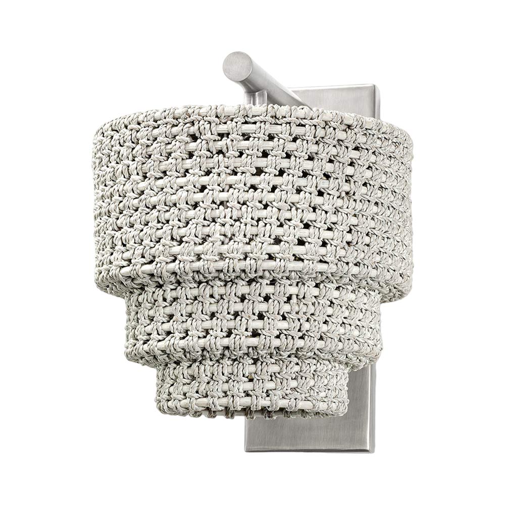 Veranda Wall Light in Whitewash/Pewter.