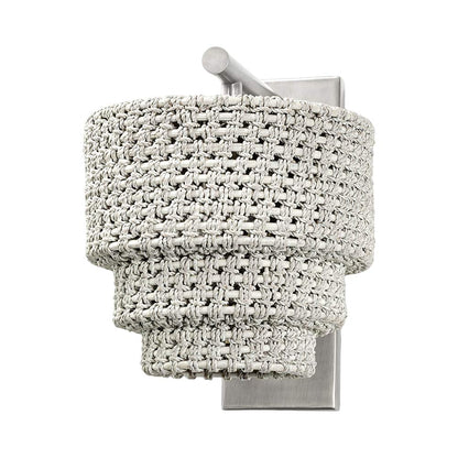 Veranda Wall Light in Whitewash/Pewter.