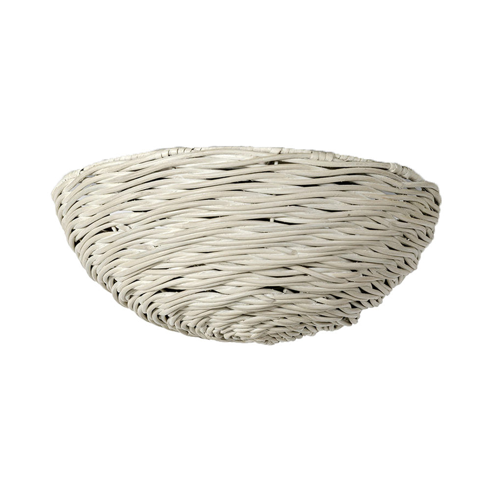 Wisteria Flush Mount Ceiling Light in Whitewash/Antique Brass.