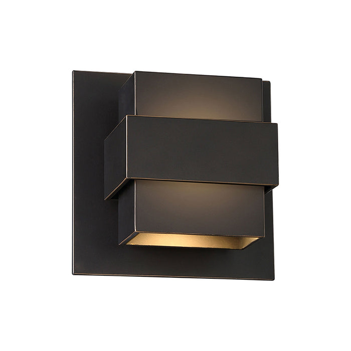Pandora Outdoor LED Wall Light in Small/Oil Rubbed Bronze.