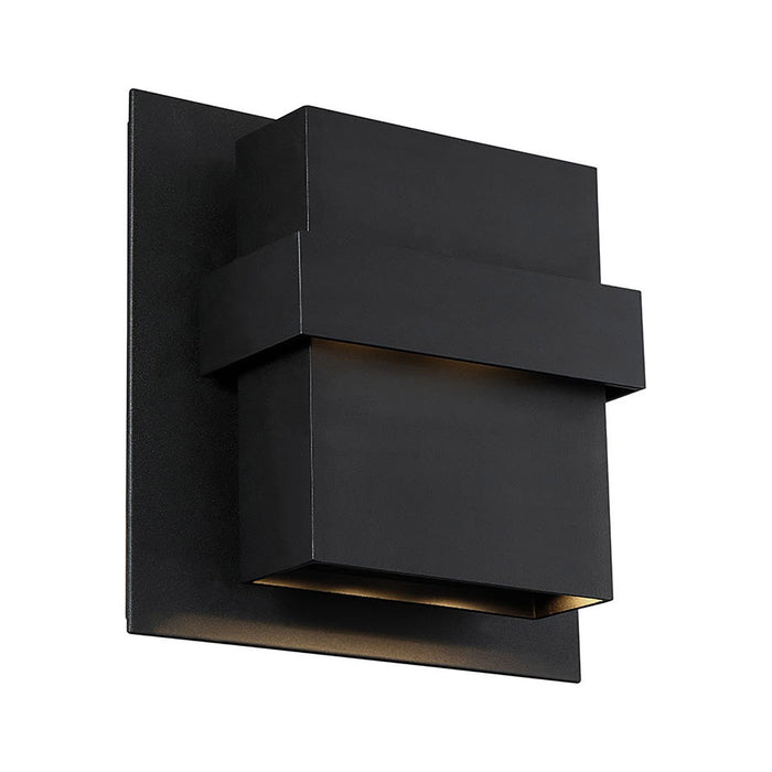 Pandora Outdoor LED Wall Light in Large/Black.