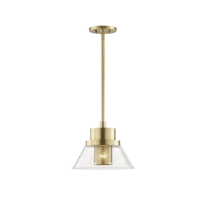 Paoli Pendant Light in Small/Aged Brass.