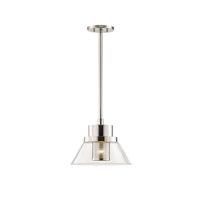 Paoli Pendant Light in Small/Polished Nickel.