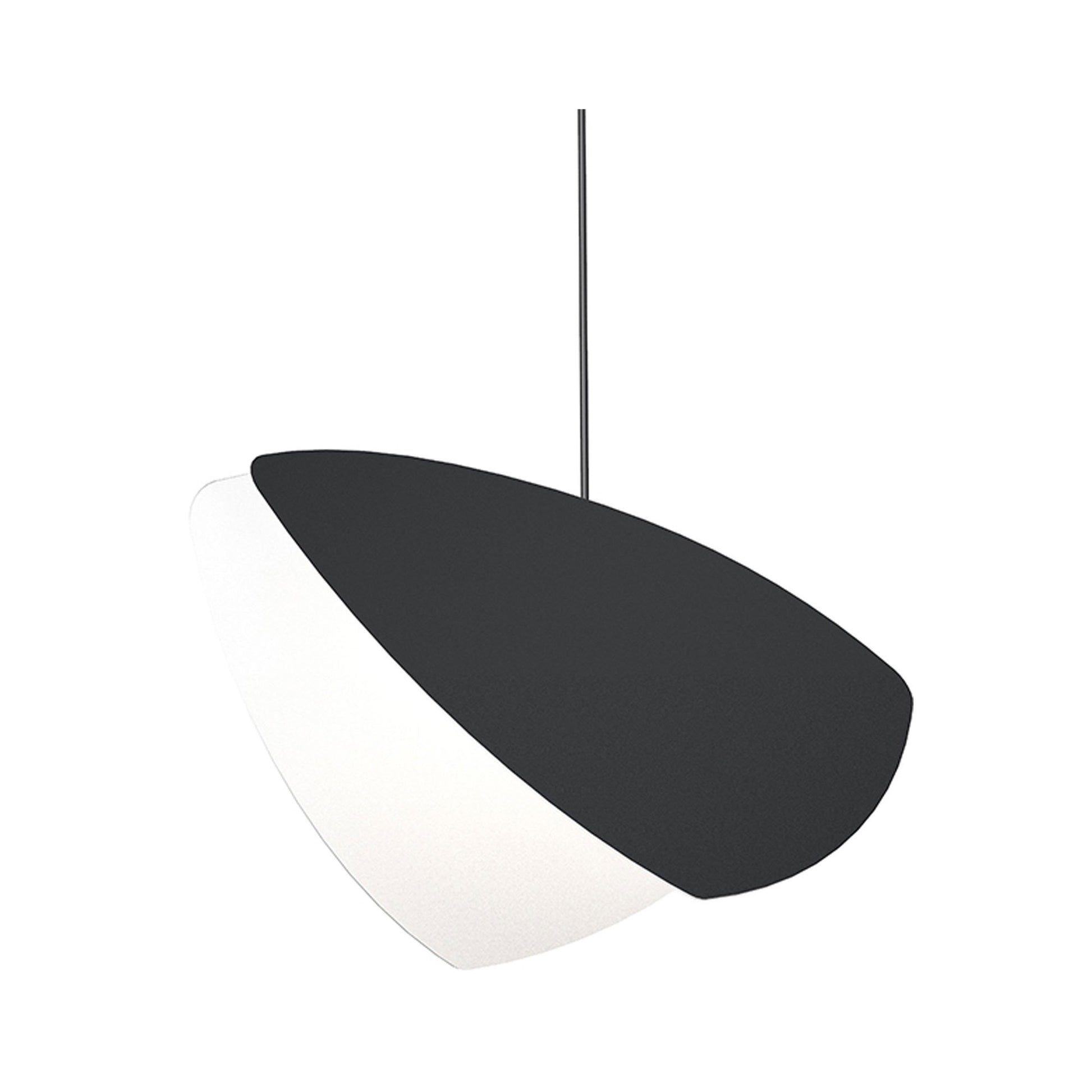 Papillons™ LED Pendant Light in Satin Black (6.75-Inch).