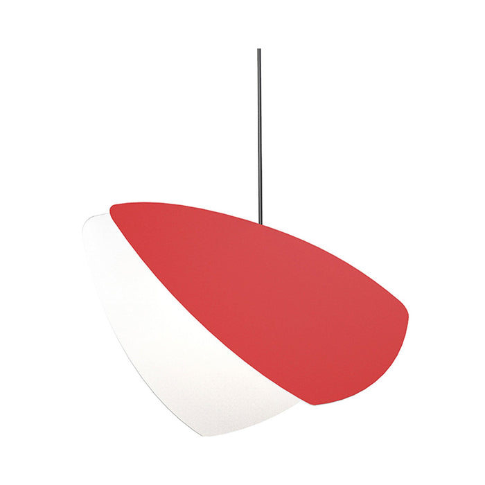 Papillons™ LED Pendant Light in Satin Red (6.75-Inch).