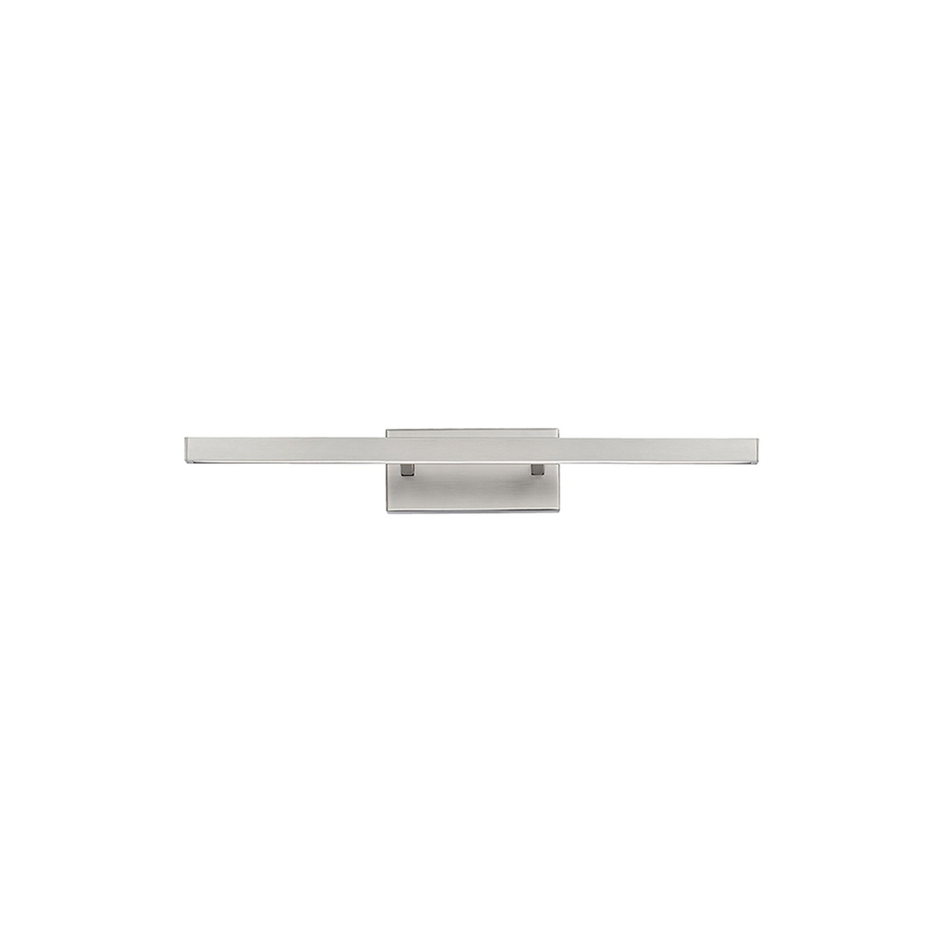 Parallax LED Bath Vanity Light in Brushed Nickel (Small).