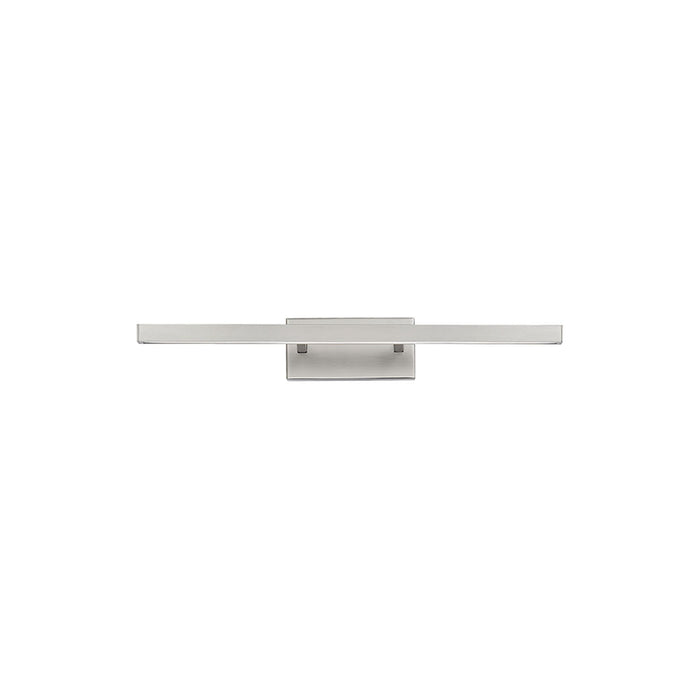 Parallax LED Bath Vanity Light in Brushed Nickel (Small).
