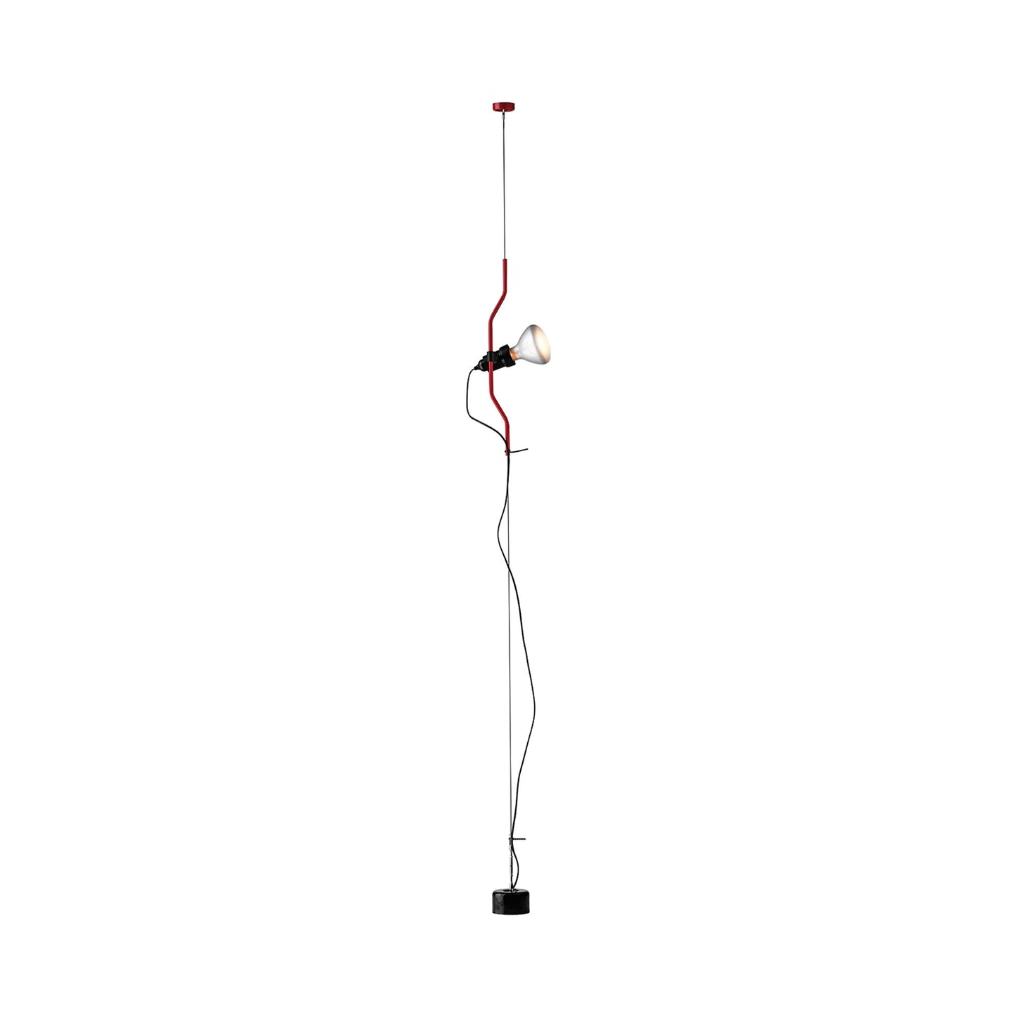 Parentesi Floor Lamp in Red.