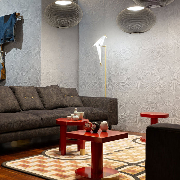 Perch LED Floor Lamp in living room.