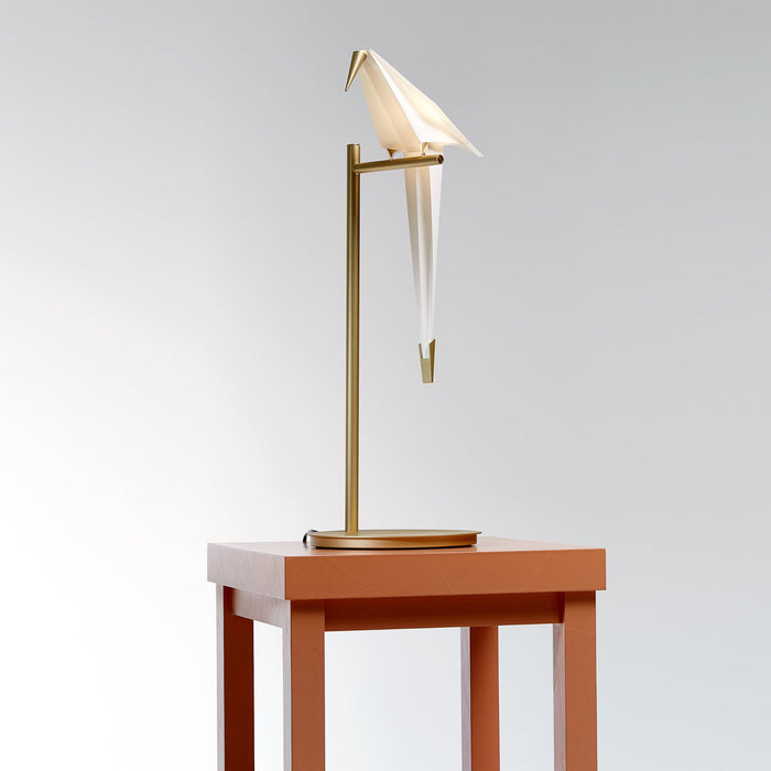 Perch LED Table Lamp in living room.
