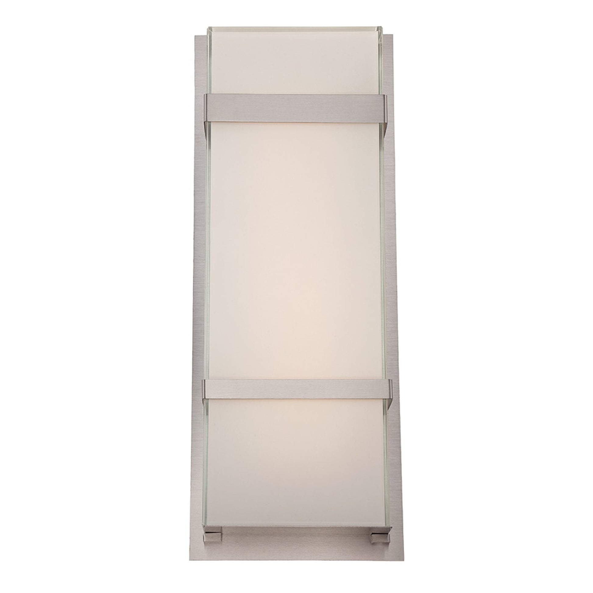 Phantom Outdoor LED Wall Light in Large/Stainless Steel.