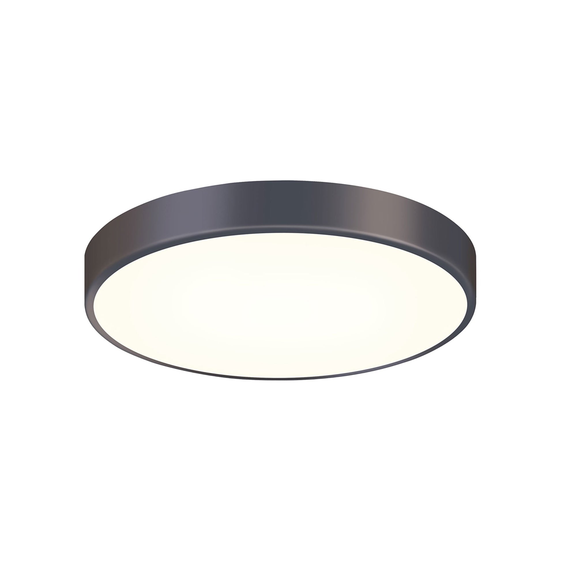 Pi LED Flush Mount Ceiling Light in Black Bronze (16-Inch).