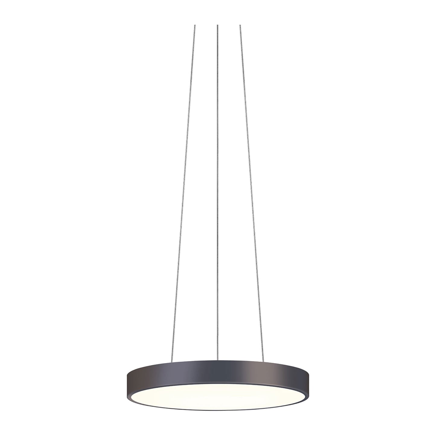 Pi LED Pendant Light in Black Bronze (16-Inch).