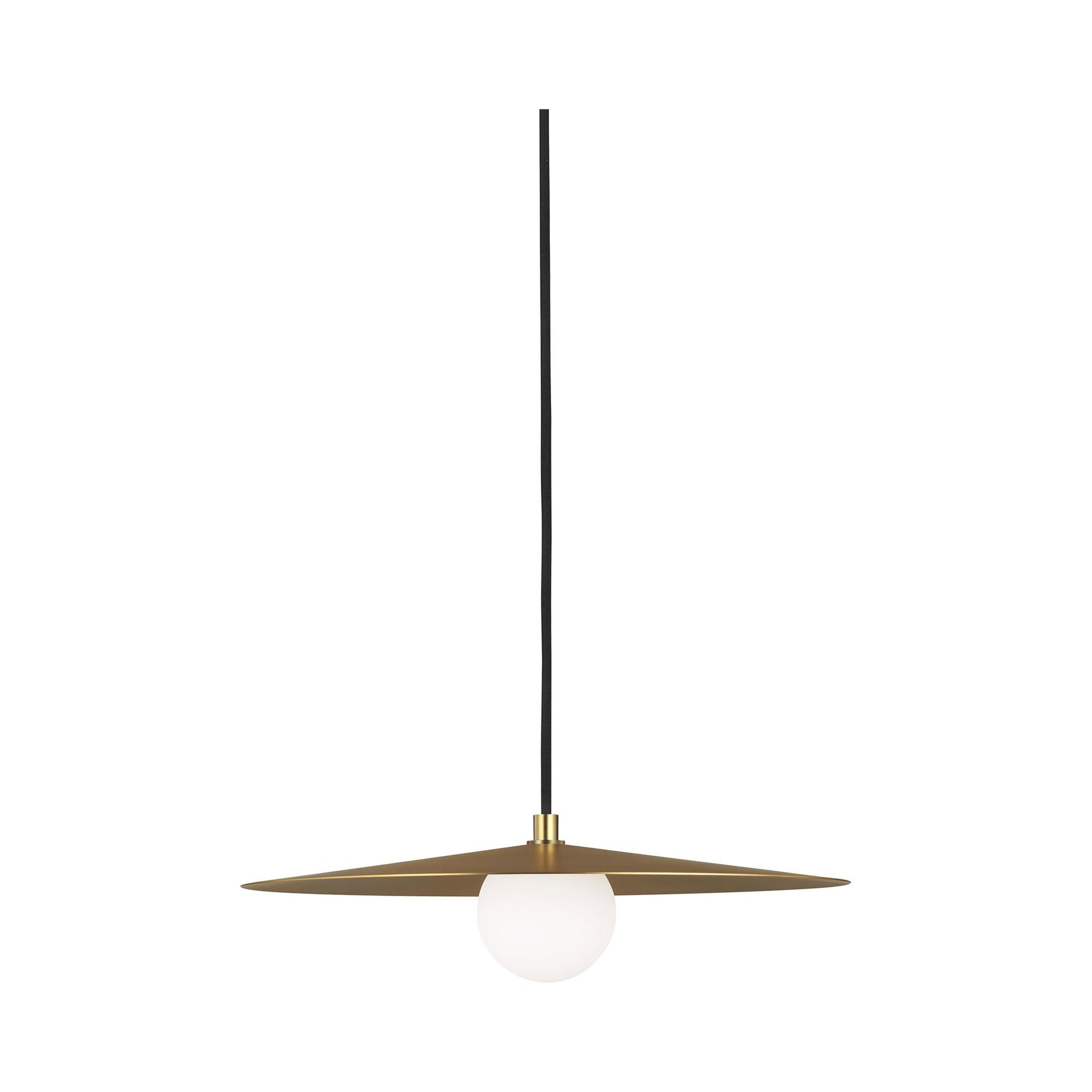 Pirlo Pendant Light in Aged Brass.