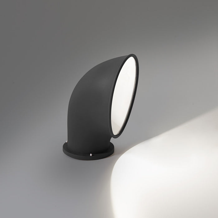 Piroscafo Outdoor LED Floor Lamp in Grey.