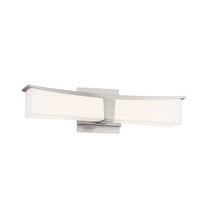 Plane LED Bath Vanity Light in Brushed Nickel (Small).