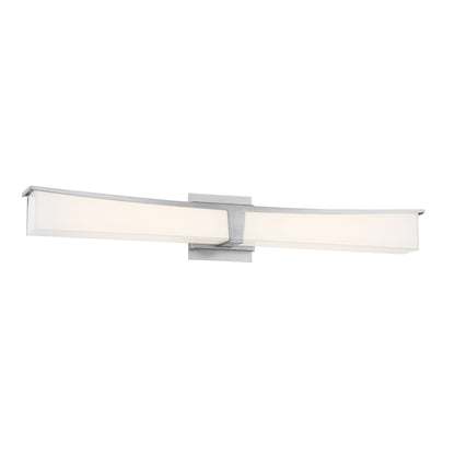 Plane LED Bath Vanity Light in Brushed Nickel (Large).