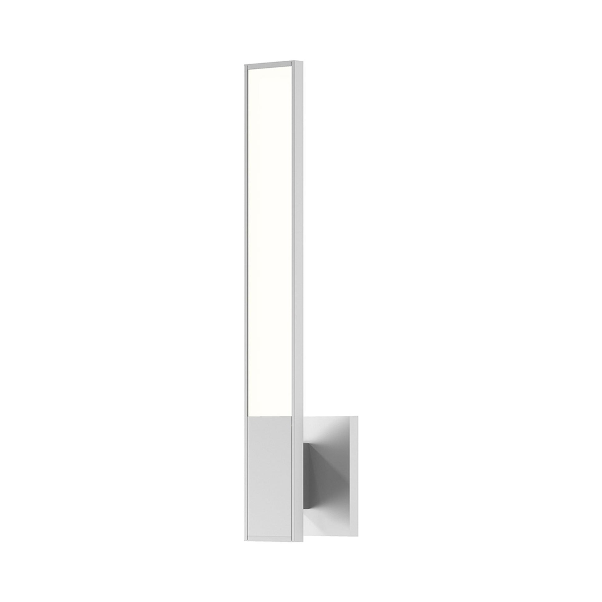 Planes™ LED Bath Wall Light in Bright Satin Aluminum.