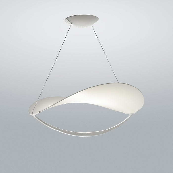 Plena LED Pendant Light in White.