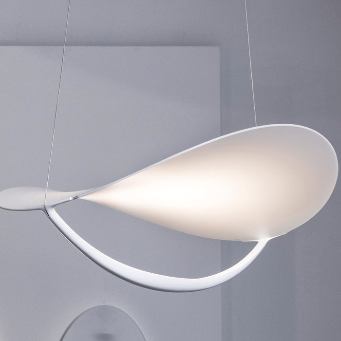 Plena LED Pendant Light in exhibition.