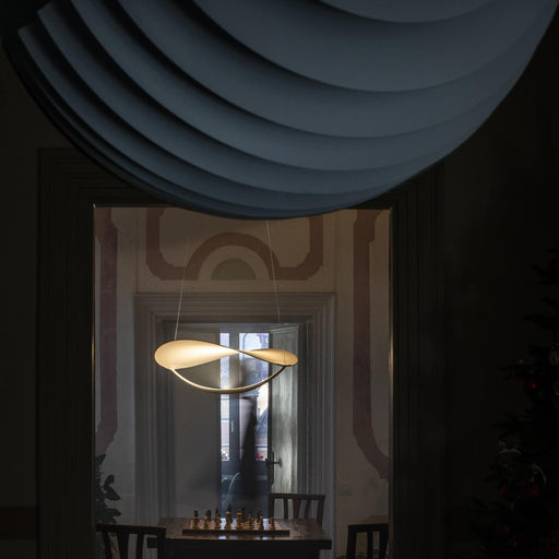 Plena LED Pendant Light in dining room.