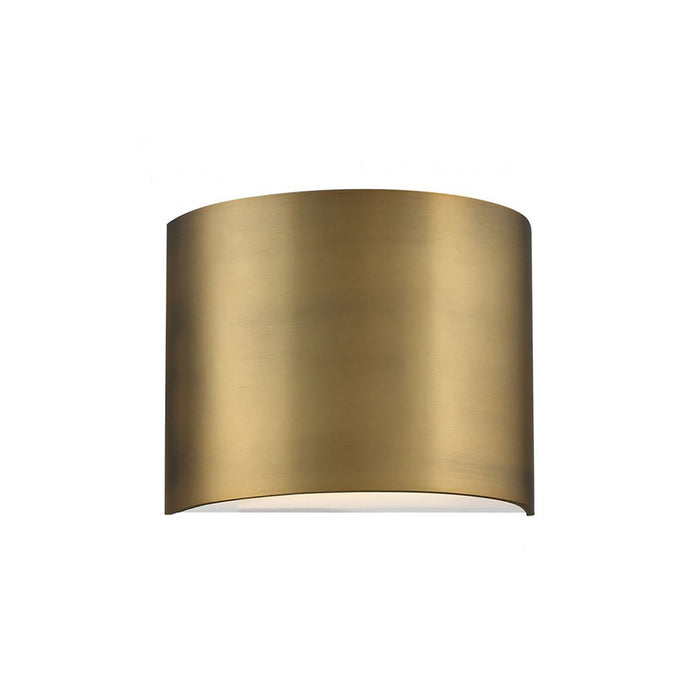 Pocket LED Wall Light in Aged Brass.