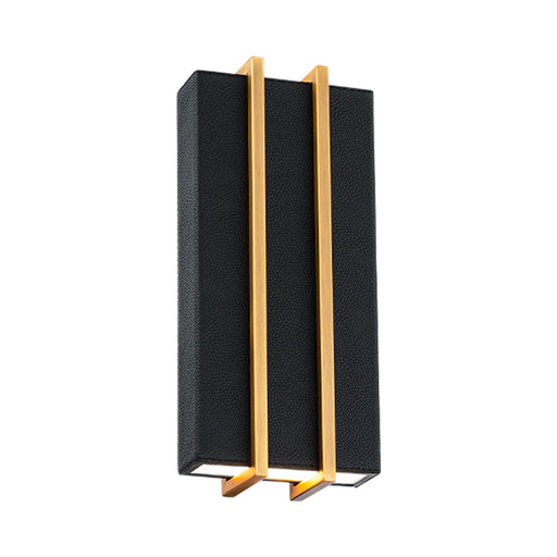 Poet LED Wall Light in Black and Gold.