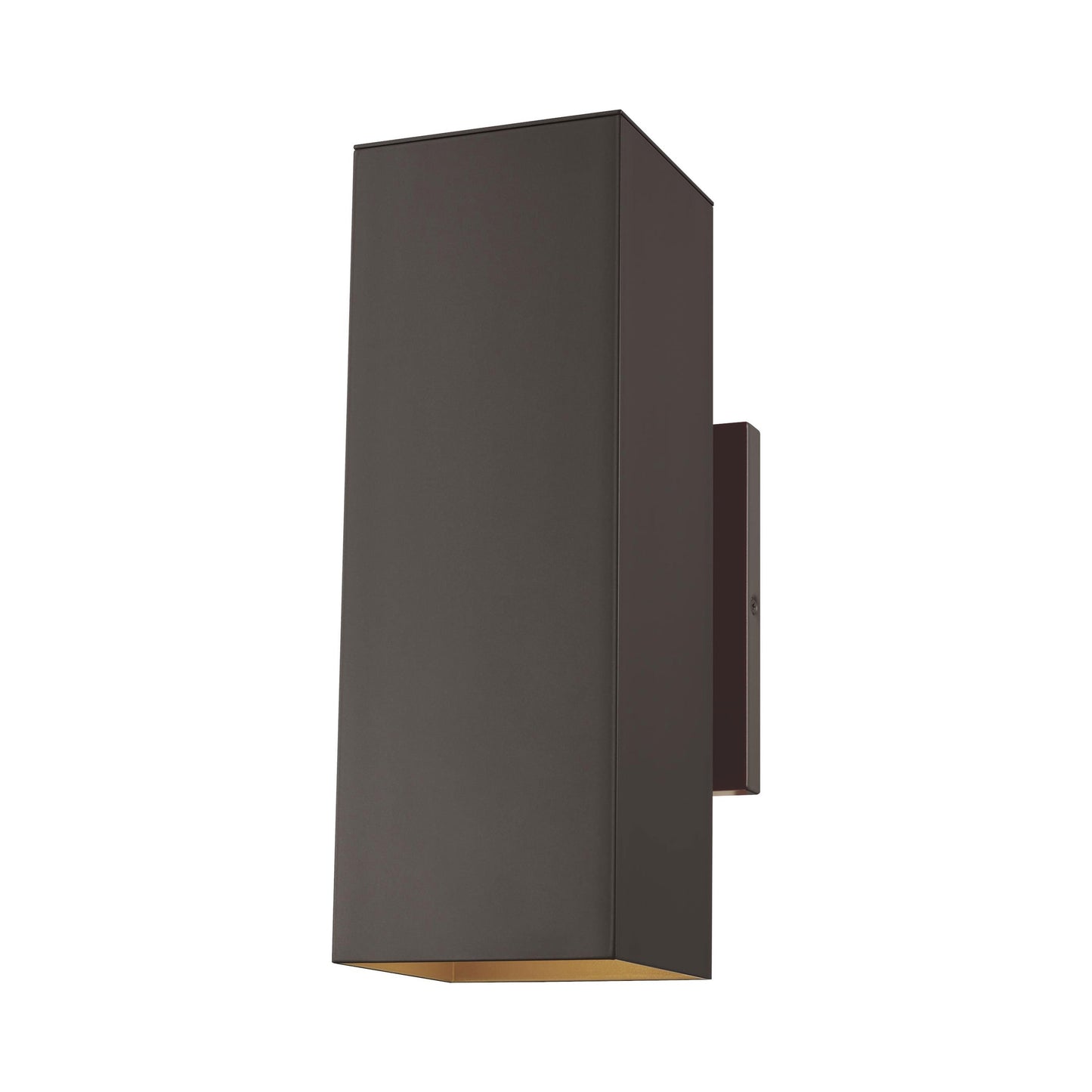 Pohl Outdoor Two Light Wall Light in Small/Bronze.